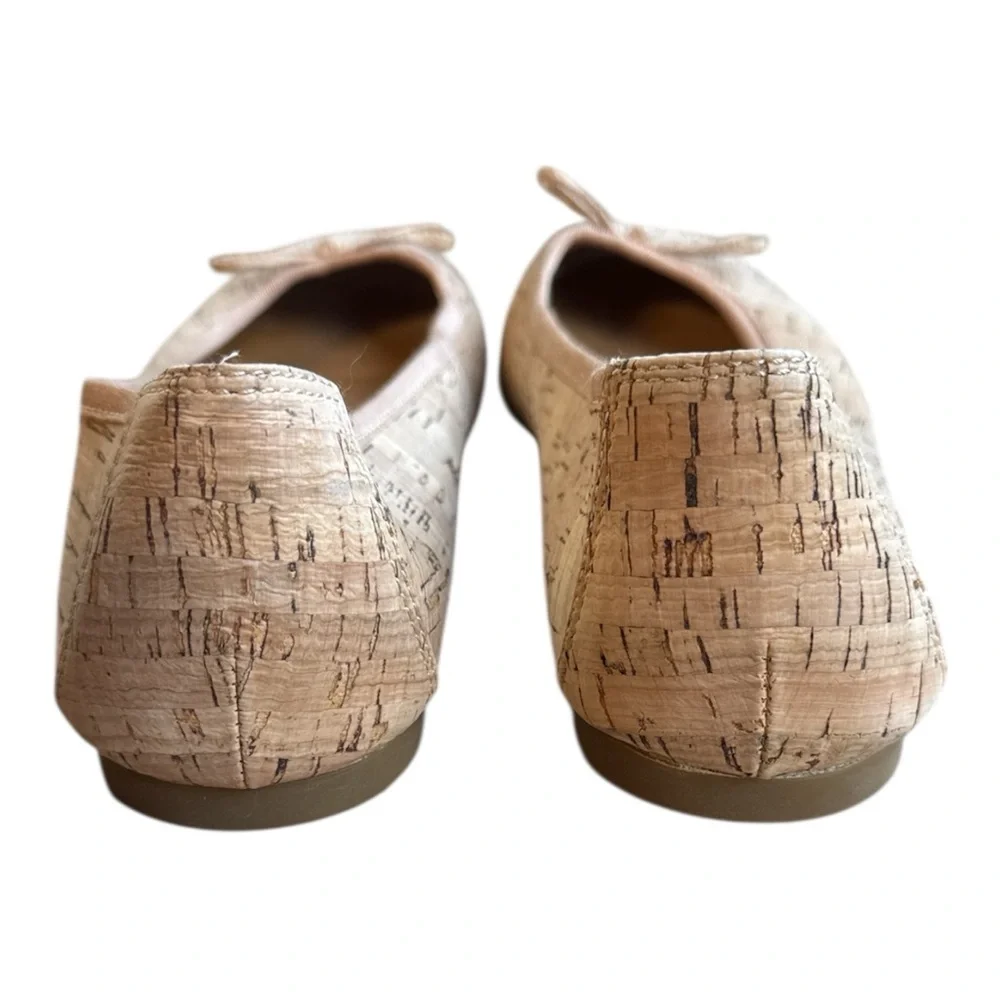 BORN Brin Ballerina Brin Flat Natural Cork Slip Ons Size 10 EUC - Picture 7 of 14
